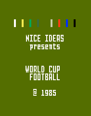World Cup Football Title Screen